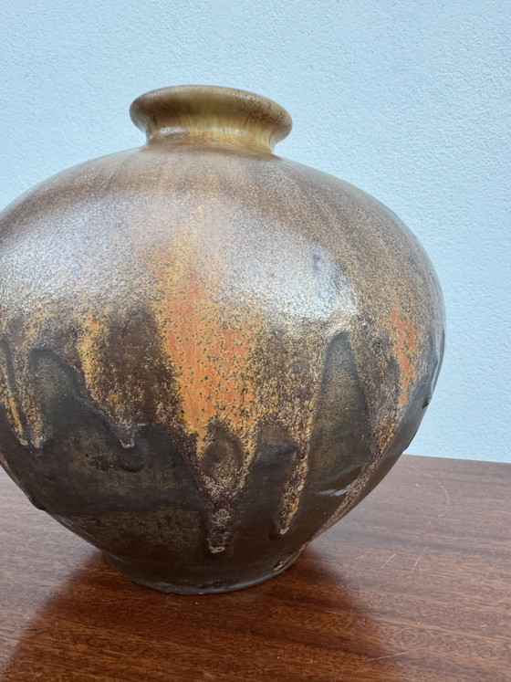 Grande Vaso Sfera Gres Fiammato Art Déco – Vasi, Ceramic (photo 10 of 14)
