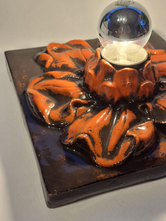 Image 1 of Grande lampada da parete in ceramica vintage