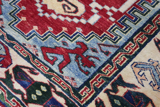 Image 1 of Originele handgeknoopte oude Kaukasische Azerbeidzjaanse kelim - 174 cm - 162 cm - Zeer Fijn