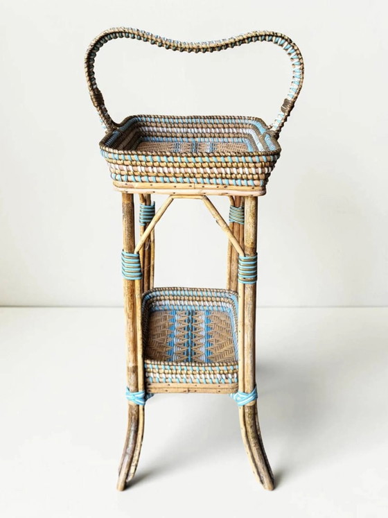 Rattan Servierwagen, Napoleon III – Wicker, Bamboo, Art Deco (photo 2 of 8)