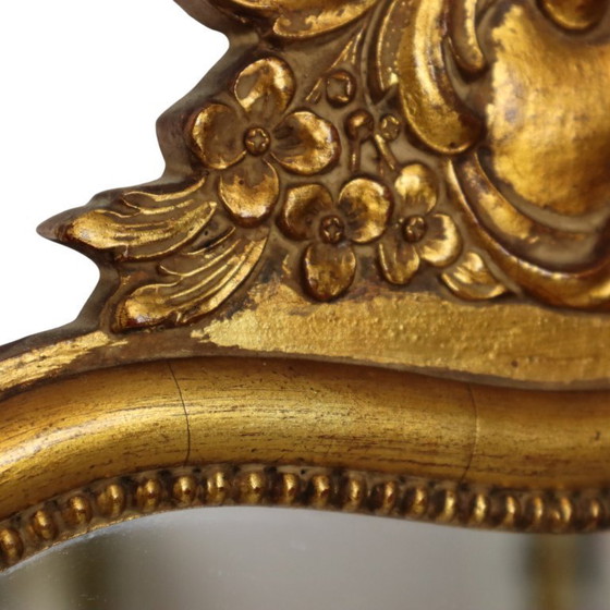 Image 1 of Espejo francés estilo barroco dorado de 54 cm