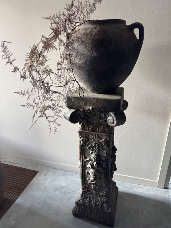 Image 1 of Antiker großer französischer Krug mit schöner Patina