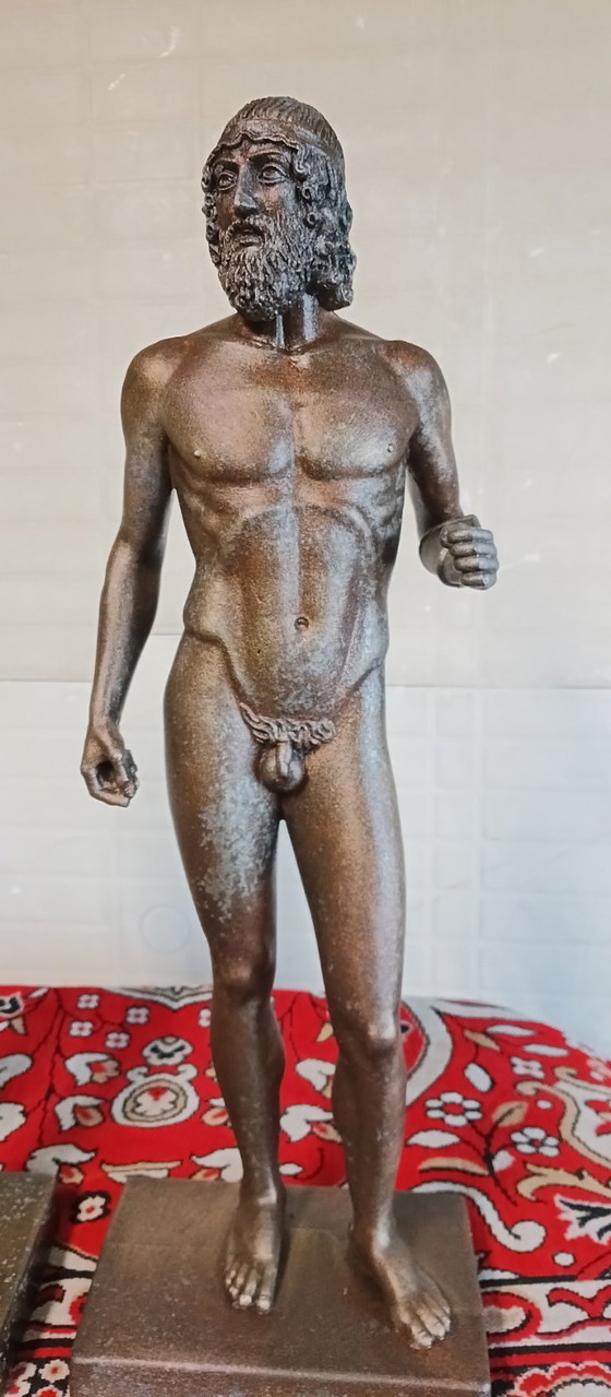 Reproductie van de Bronzen van Riace, Beeldhouwkunst, Bruin, Classicisme (foto 4 van 5)