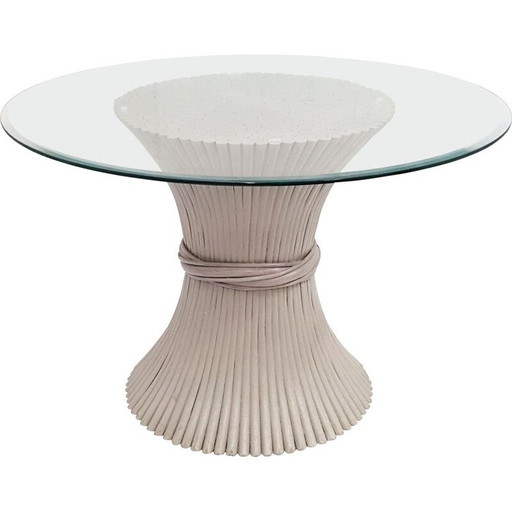 Mesa de comedor vintage de McGuire, 1960