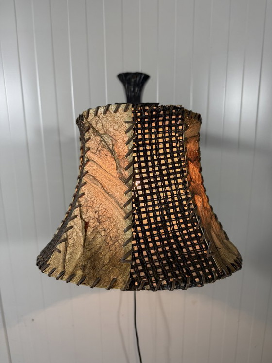 Image 1 of Brutalistische smeedijzeren wandlamp 1960-70's