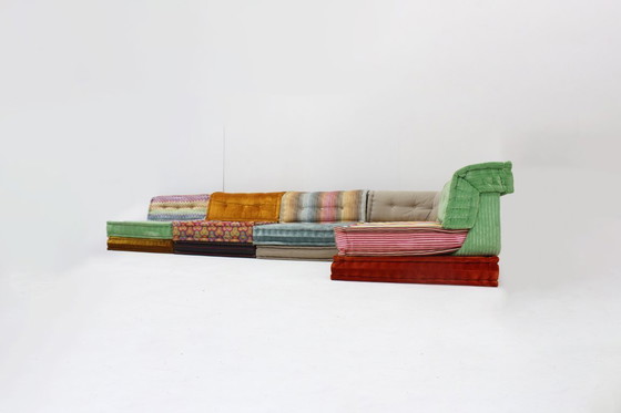 Image 1 of Divano Roche Bobois Mah Jong Missoni design di Hans Hopfer, set di 15