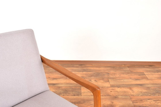 Mid-Century Swedish Teak Lounge Chair by Alf Svensson for Dux, 1960s. – Armchairs, Textile, Wood (photo 9 of 10)