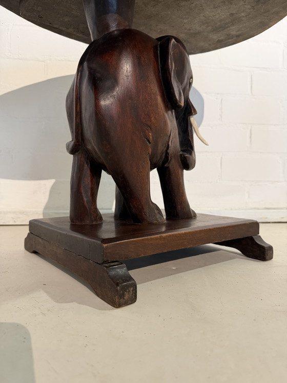 Table éléphant vintage en acajou, style Art déco rétro – Tables d'appoint, Wood (photo 8 of 12)