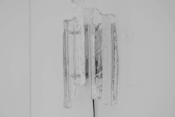 Image 1 of Deutsche Wandleuchte aus Glas von Fischer Leuchten, 1970er Jahre