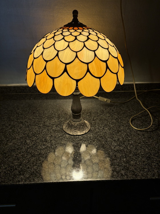 Tiffany Lamp – Tafellampen, Glass, Metal (photo 5 of 5)