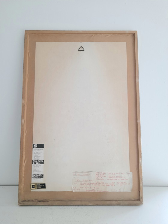 Image 1 of Portrait Jeune Fille Années 50 Aquarelle Signée