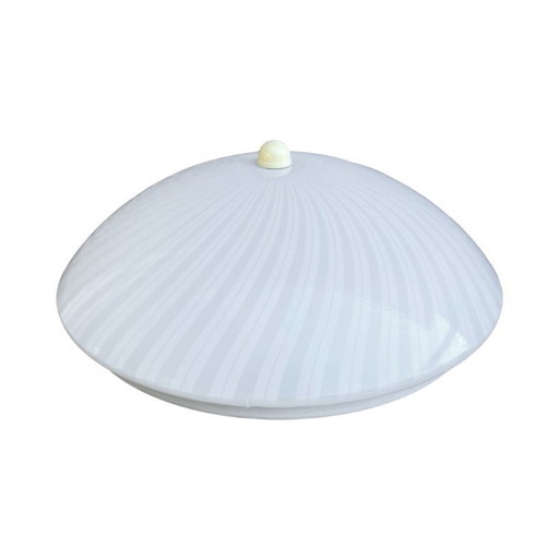 Lampada da soffitto moderna italiana con paralume in plexiglas, Italia, anni 1970/1980.