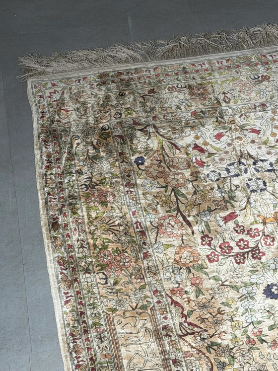 Tapis en Soie à Motif Floral, 180 × 100 cm (photo 4 sur 4)
