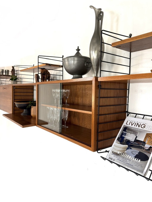 Vintage XXL modulair wandsysteem, Nisse Strinning ‘60