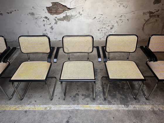 Image 1 of Vintage cesca stoelen Marcel Breuer Made in Italy  