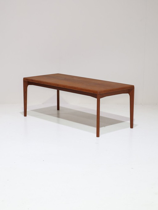 Henning Kjaernulf coffee table teak Danish vintage