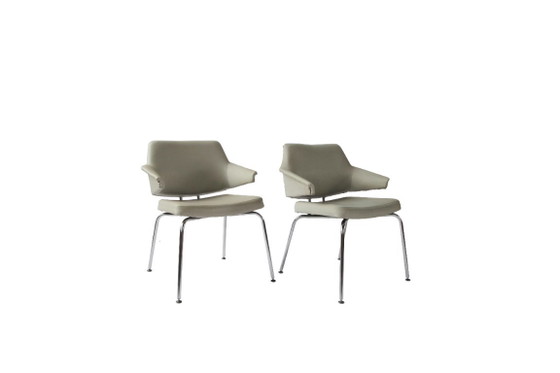 Twee Deense congresvoorzitters, Jacob Jensen voor Duba, jaren 70 – Fauteuils, Skai (photo 4 of 6)