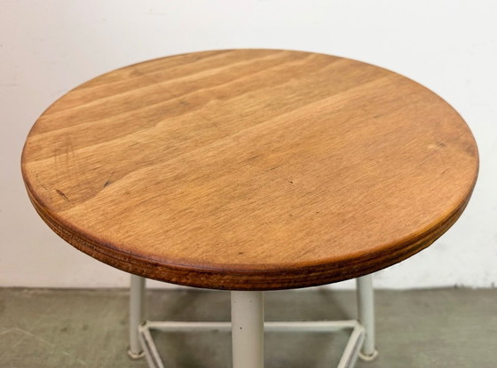 Image 1 of Sgabello da officina industriale grigio, anni '60