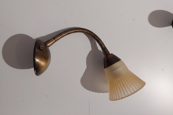 Image 1 of Small Brass Lucezia Gooseneck Vintage Wall Light