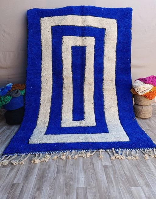 Alfombra marroquí de lana natural de 200 cm x 300 cm. – vloerkleden en tapijten, Wool