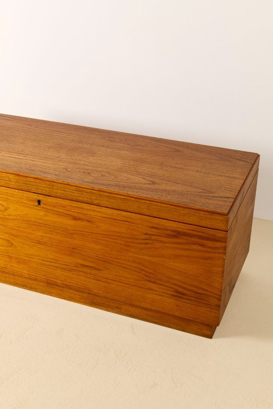 Image 1 of Baúl cofre para mantas de teca de mediados de siglo de Riis Antonsen, Aabenraa Dinamarca, años 60
