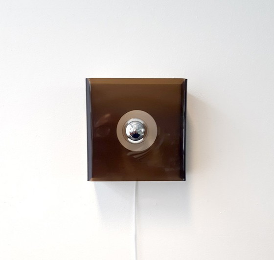 Image 1 of Plexiglass space age ceiling lamp/wall lamp, 70s lamp, Space age lamp