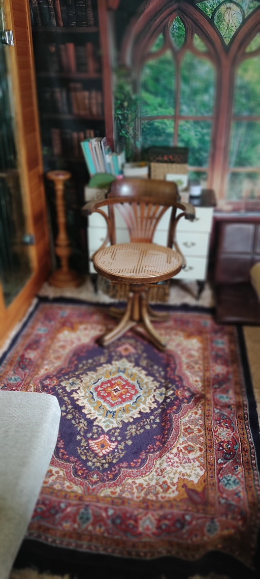 Sedia girevole vintage Ligna Captain – draaistoelen, Metal, Wood