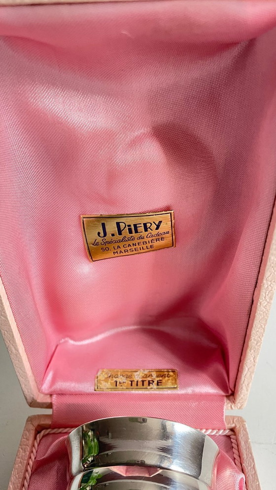 Image 1 of Silver-plated glass and napkin ring by UDNER