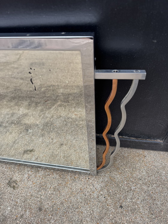 Image 1 of Art Deco chromen spiegel