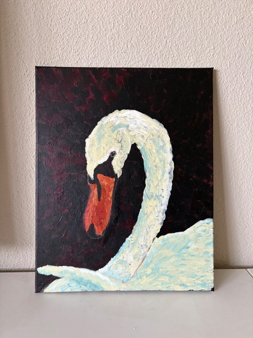 Swan - Painting 40 x 50