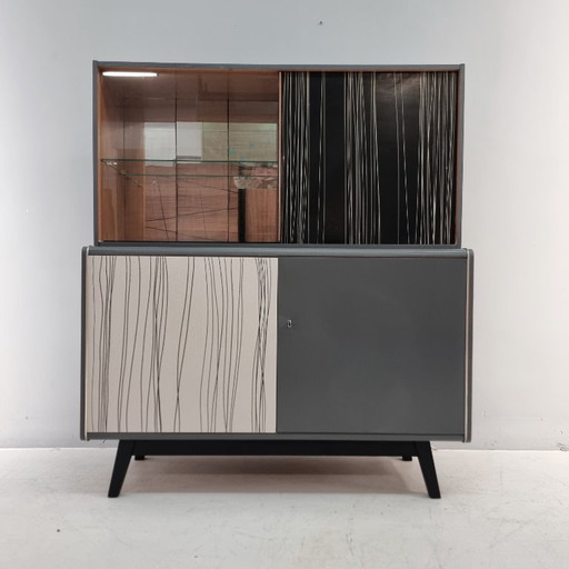 Vintage-Vitrinenschrank, 1970er Jahre – vitrinekasten, Wood