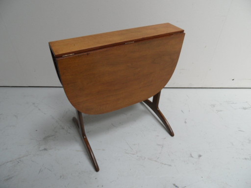 Mid Century drop-leaf side table