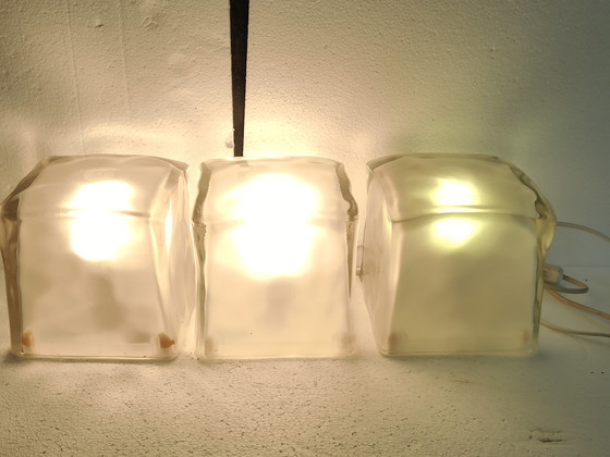 Image 1 of IKEA Iviken ice cube vintage lamp 3 stuks te koop