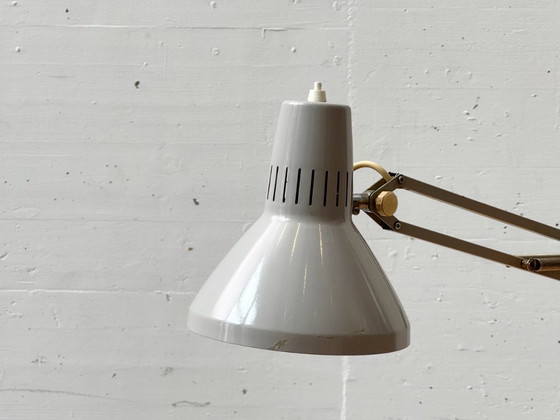 Image 1 of Vintage Ledu klemlamp in grijs, Zweden, jaren 70.