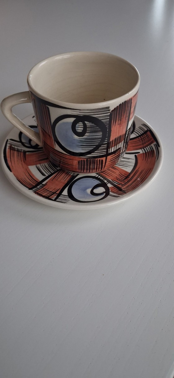 Taza de té y platillo, Kolo, Loza, Cerámica, Negro (foto 5 de 5)