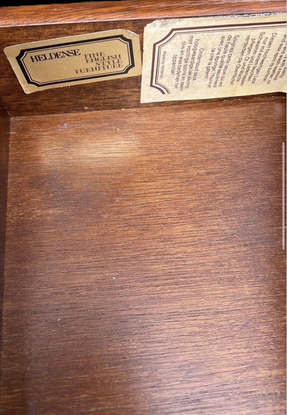 Tavolo Heldense Mahony con alette 110 cm, Tavoli da pranzo, Legno, Marrone (foto 3 di 7)