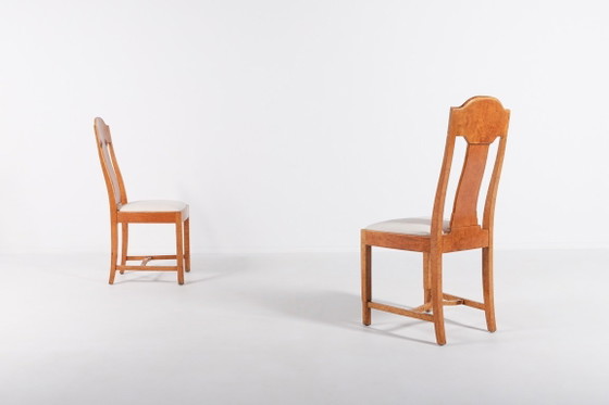 Image 1 of Pair unique burl wood chairs from Nordiska Kompaniet