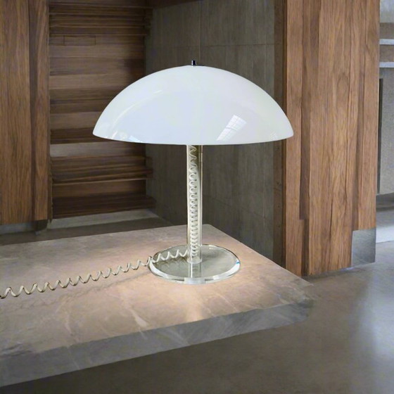 Image 1 of Harco Loor Mid - Century Mushroom Table Lamp 1970