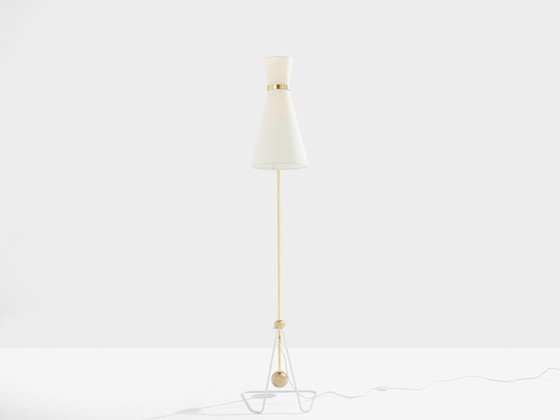 Image 1 of Pierre Guariche G2 balancier Messing Metall Stehlampe 1951