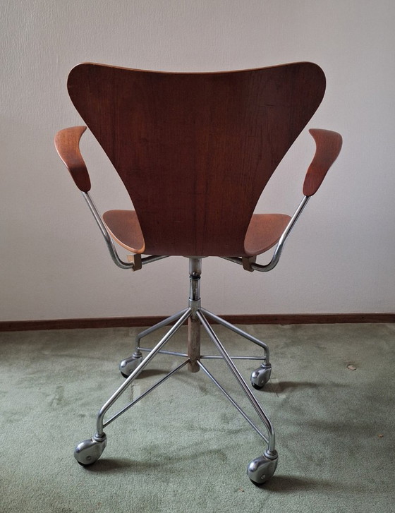 Bureaustoel Fritz Hansen model 3217 – Bureaustoelen, Metaal (photo 3 of 16)