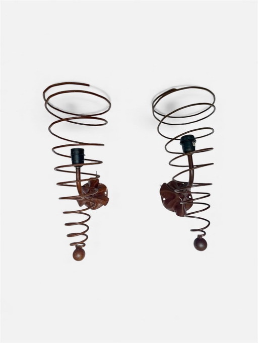 Pescatore smeedijzeren veerwandlampen