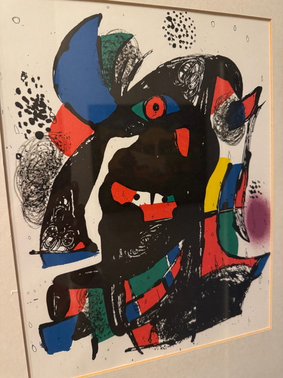 Litografia a colori originale di Joan Miró (1981), Incorniciata di alta qualità, Litografie e stampe, Carta (foto 4 di 5)