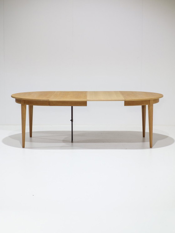 Extendable Dining table Omann Jun 55 oak vintage Danish, Wood, Brown, Mid Century Modern (photo 3 of 15)