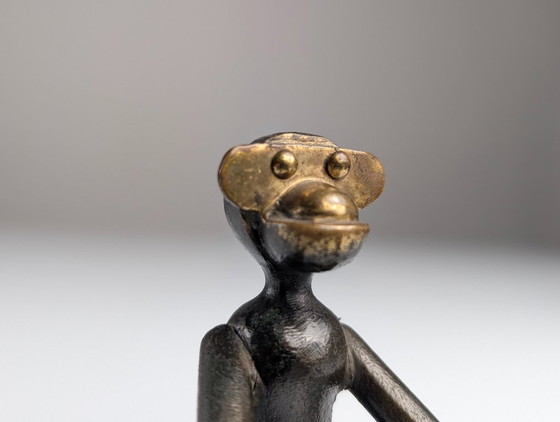 Kay Bojesen Mid-Century Unreleased Bronze Monkey, Denmark, 1950s – Sculpture (photo 8 of 12)