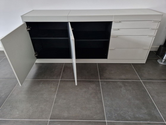 Pastoe Sideboard grau L Serie mit Gebrauchsspuren. – Holz (photo 2 of 5)