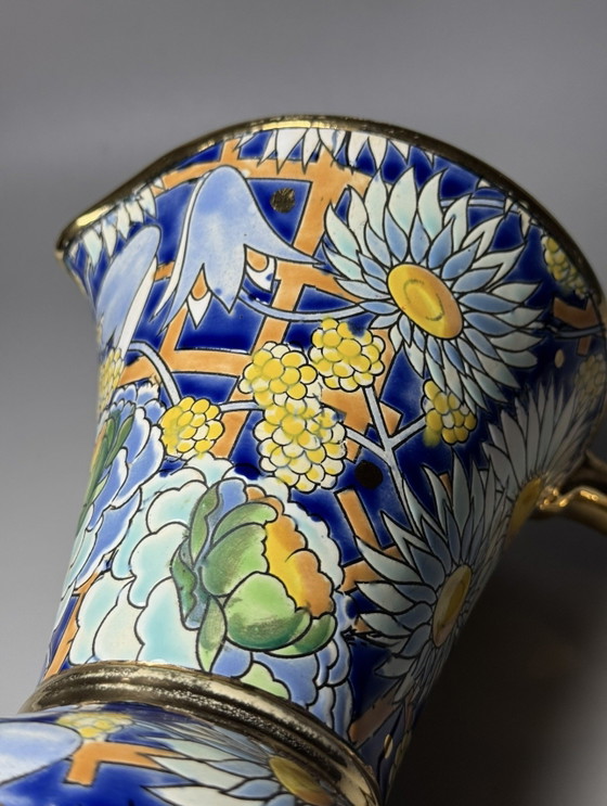 Boch Frères Keramis – Brocca Art Déco di Raymond Chevalier, c. 1930 – Vasi, Ceramic (photo 11 of 13)