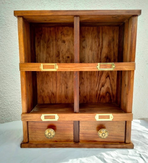 Grocery store shelf, 1960.
