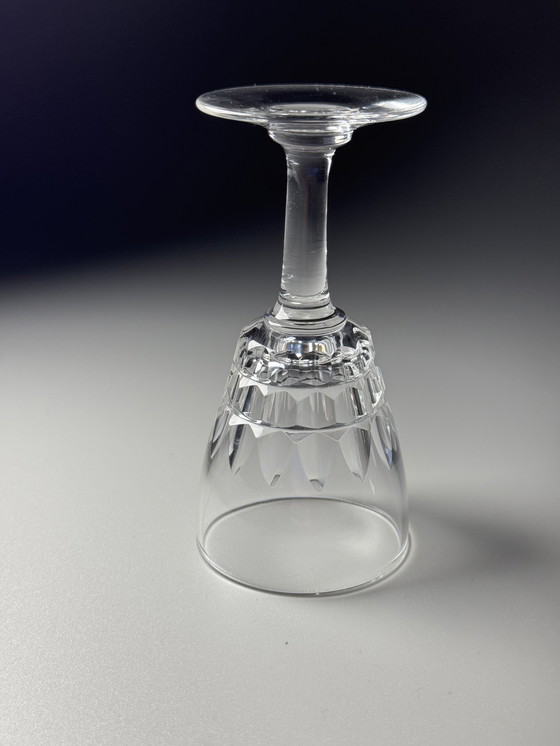 Image 1 of Val Saint Lambert "Service Mery" anni '40 - Set di 8 bicchieri da vino da dessert o da porto in cristallo