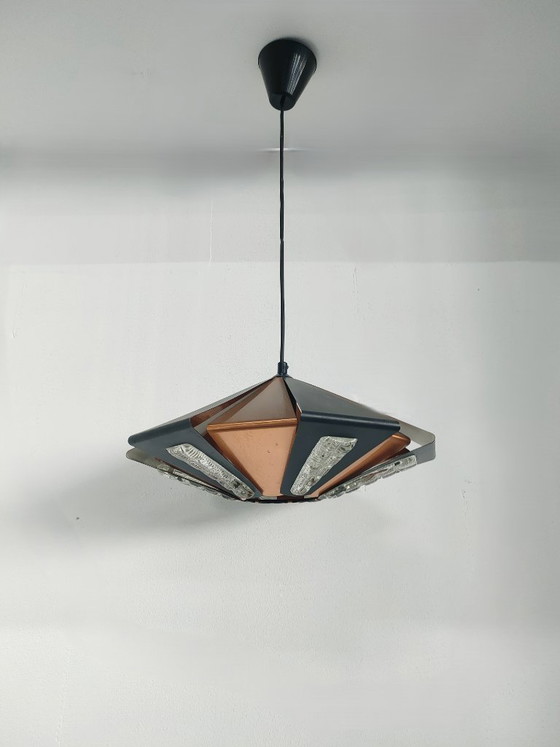 Image 1 of Lampada a sospensione di design danese degli anni '60 - modello P110 di Werner Schou - per Coronell Electric