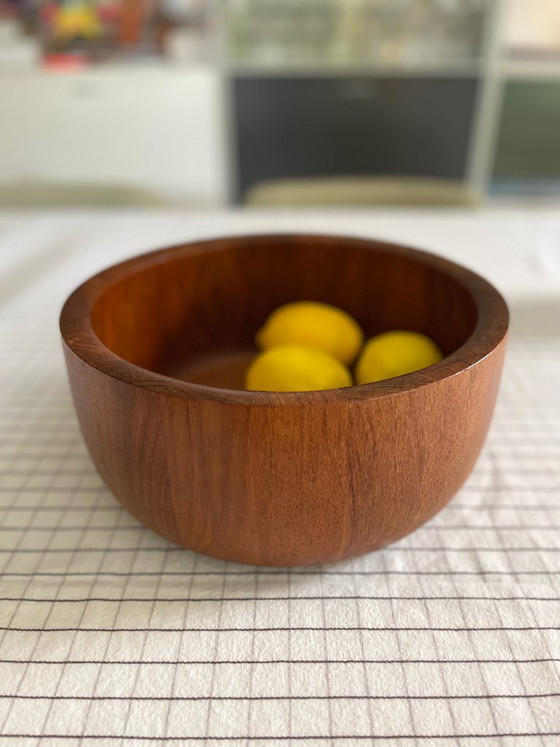 Ciotola XXL in Teak Mid Century Nissen Bowl Anni '60 Vintage Scandi – Ciotole, Wood (photo 17 of 22)